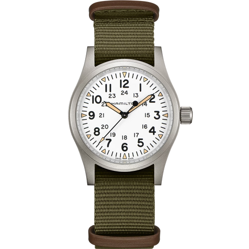 Hamilton H69439411 Khaki Field Mechanical 38mm White Dial