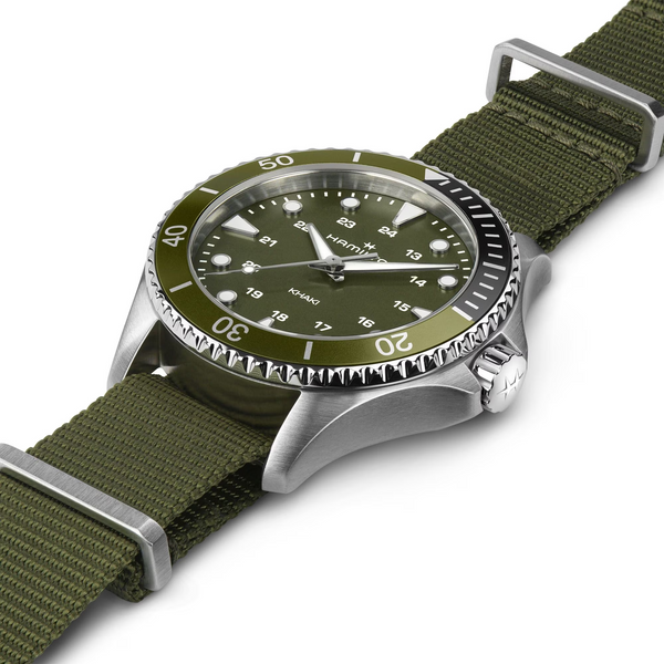 Hamilton H82241961 Khaki Navy Scuba Quartz Green Dial 37mm