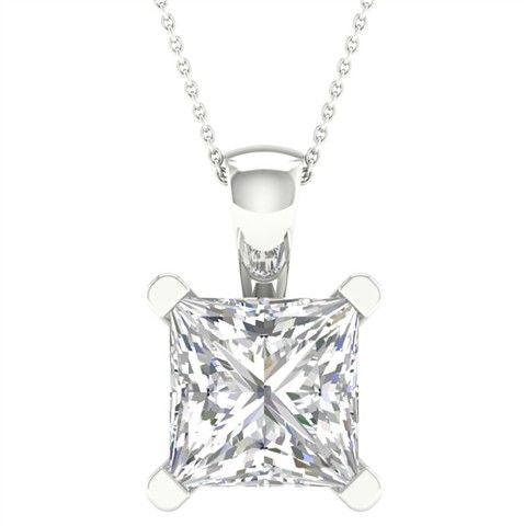 14K 2.00CT Certified Lab Grown Diamond Pendant ( IGI Certified ) 64342