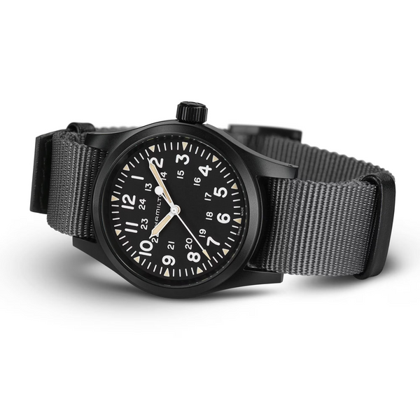 Hamilton H69409930 Khaki Field Mechanical 38mm PVD Black