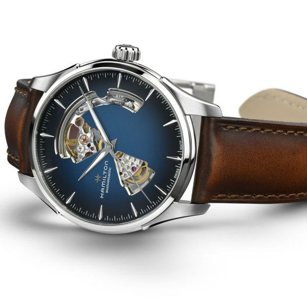 Hamilton H32675540 Jazzmaster Open Heart Auto Blue Dial