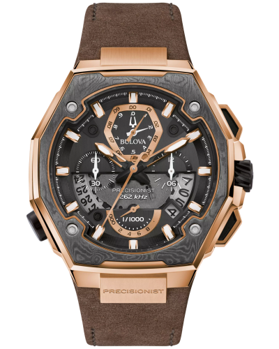 Bulova 98B355 Precisionist X Special Edition Damascus Chronograph Brown