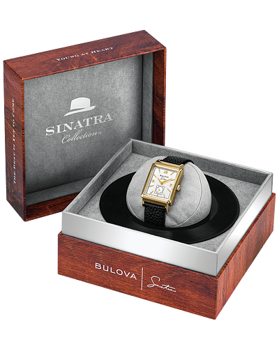 Bulova 97A158 Frank Sinatra My Way Small Seconds Gold Tone Quartz