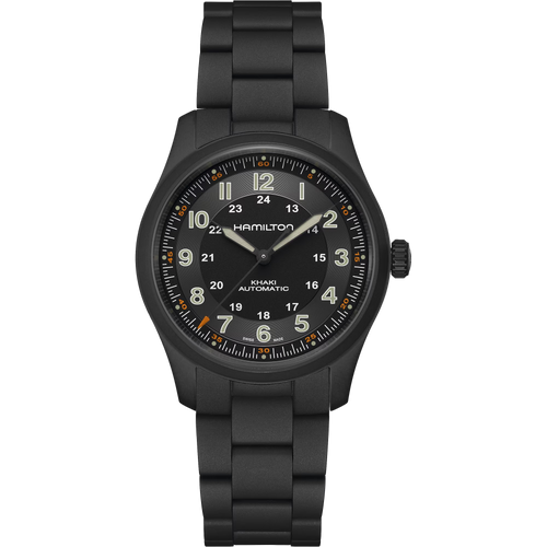 Hamilton H70215130 Khaki Field Titanium Auto Black PVD 38mm