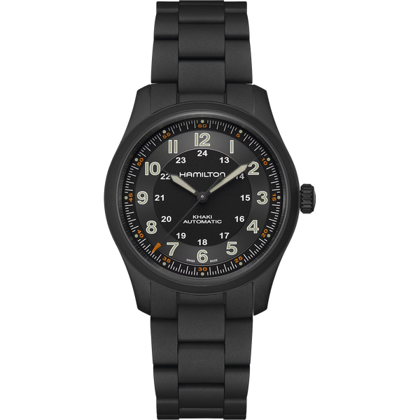 Hamilton H70215130 Khaki Field Titanium Auto Black PVD 38mm