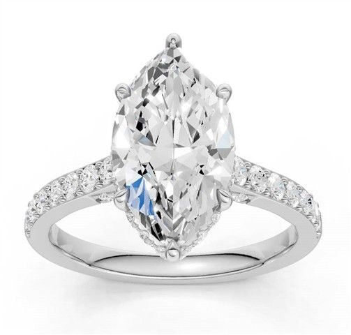 14K 3.50CT Lab Grown Diamond Engagement Ring 69233