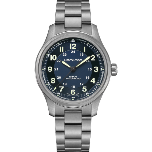 Hamilton H70545140 Khaki Field Titanium Auto 42mm Blue