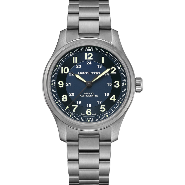 Hamilton H70545140 Khaki Field Titanium Auto 42mm Blue