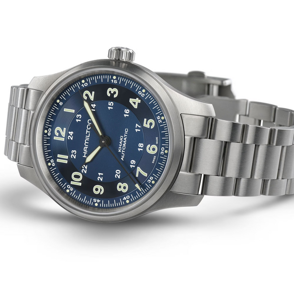 Hamilton H70545140 Khaki Field Titanium Auto 42mm Blue