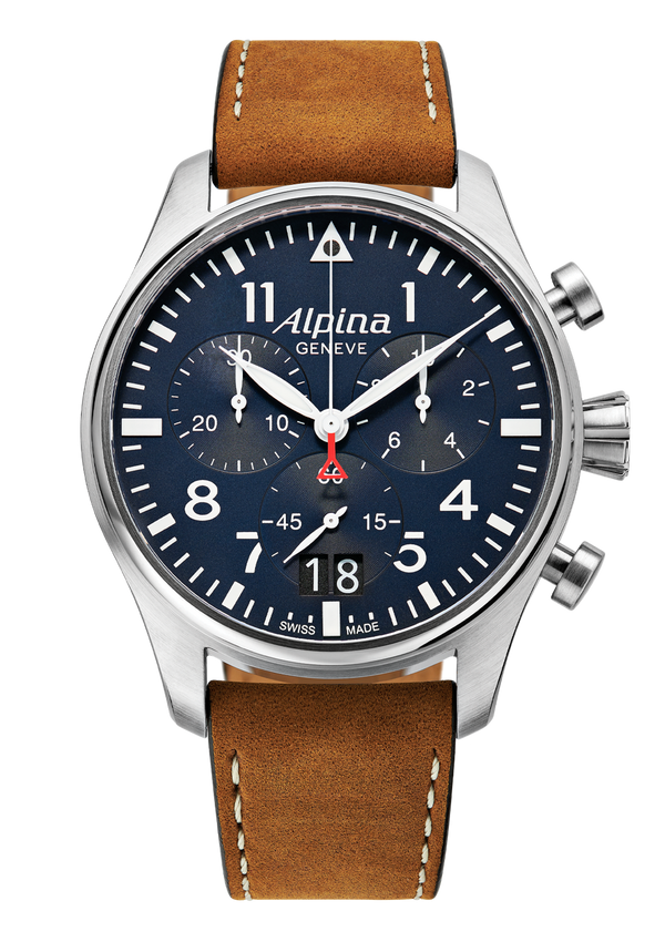 STARTIMER PILOT BIG DATE MATTE NAVY BLUE AL-372N4S6