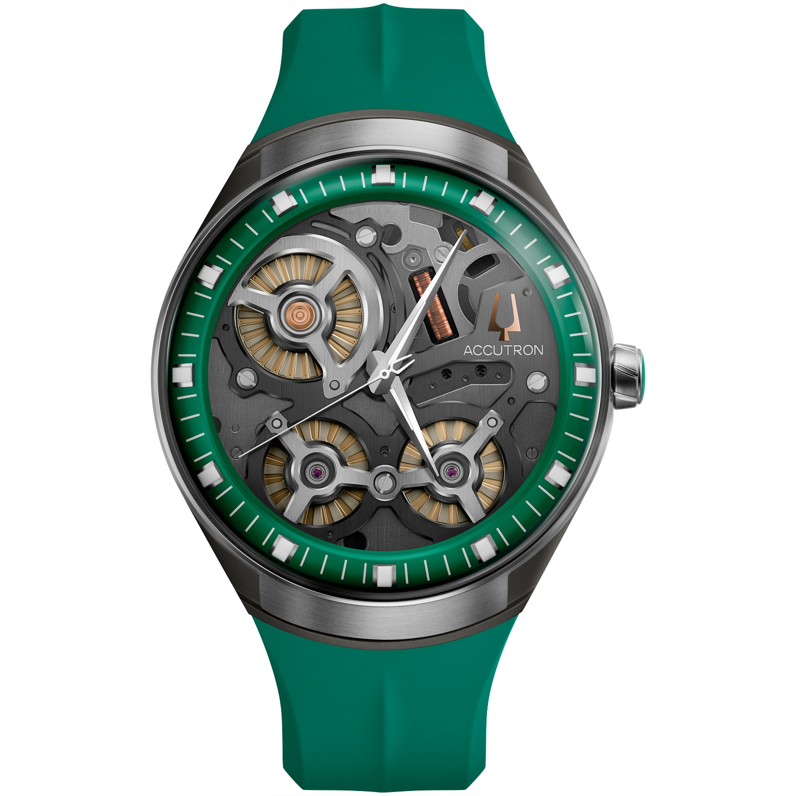 Accutron Stainless Steel Electrostatic Mens Watch 2ES8A001A