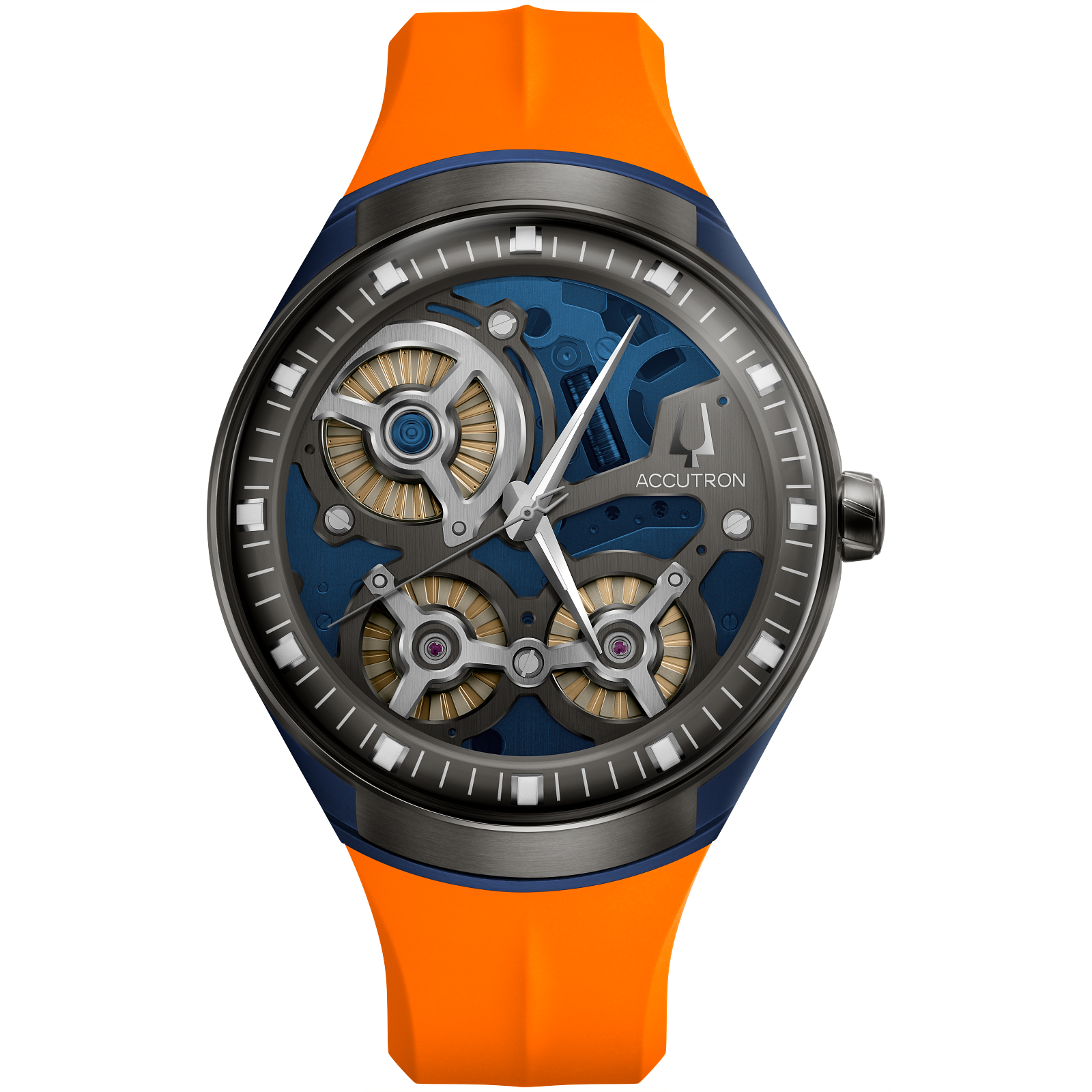 Accutron Stainless Steel Electrostatic Mens Watch 2ES8A004A
