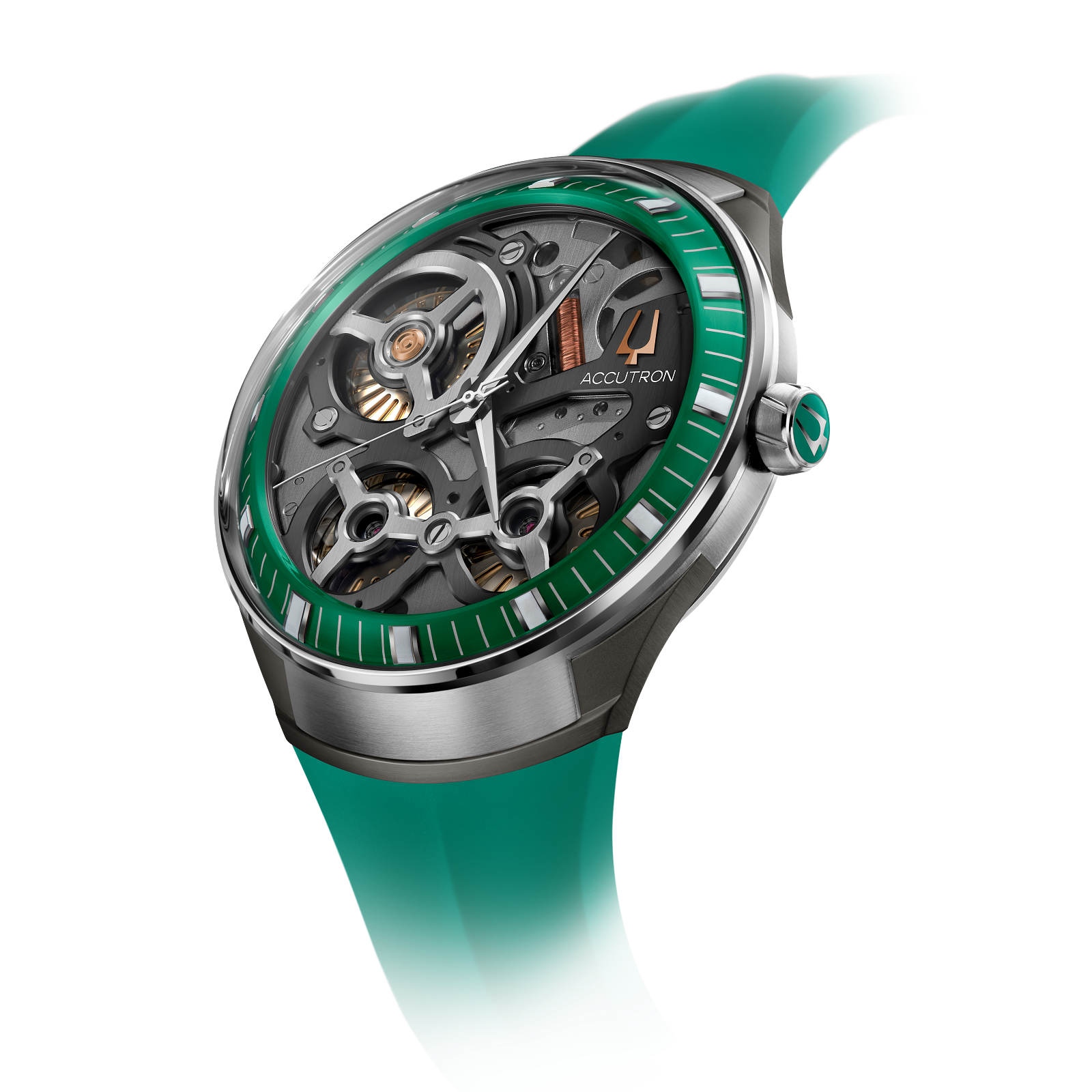 Accutron Stainless Steel Electrostatic Mens Watch 2ES8A001A