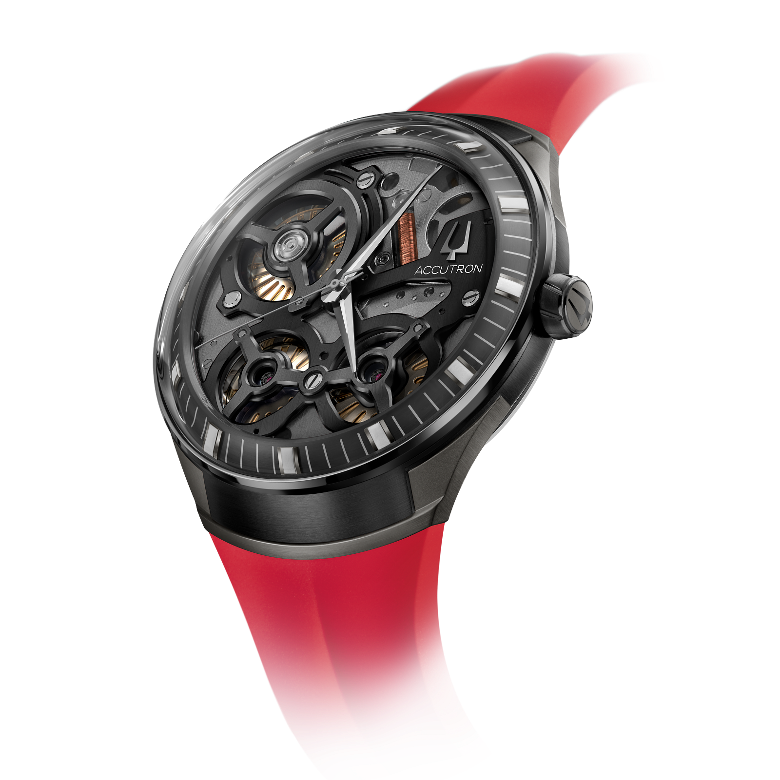 Accutron DNA M BKGRY ST BK Mens Watch 2ES8A003A