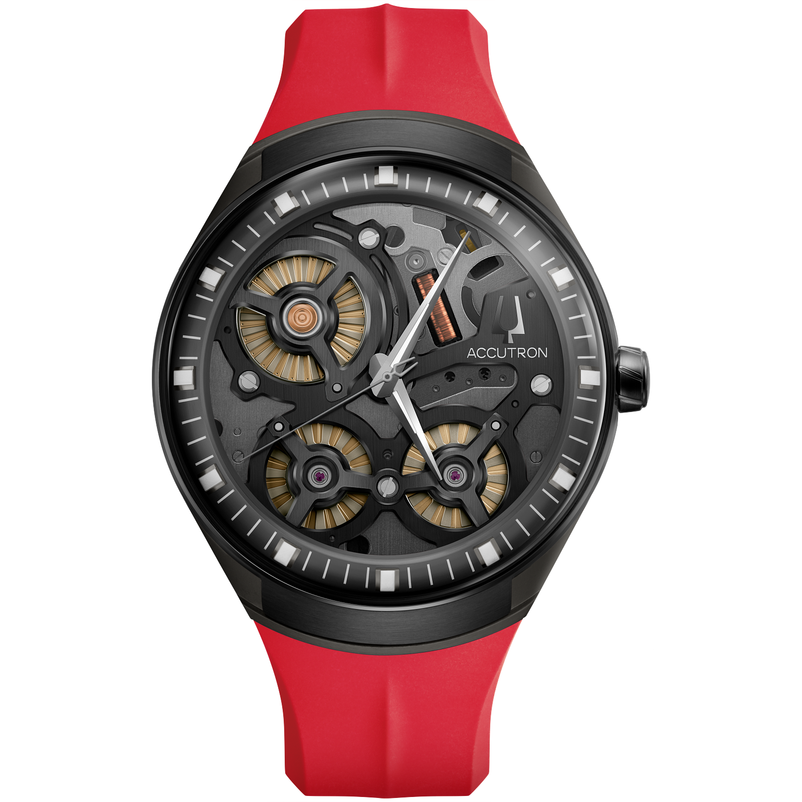 Accutron DNA M BKGRY ST BK Mens Watch 2ES8A003A