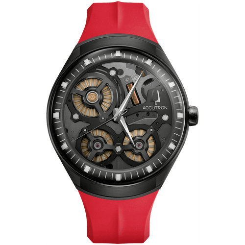 Accutron DNA M BKGRY ST BK Mens Watch 2ES8A003A