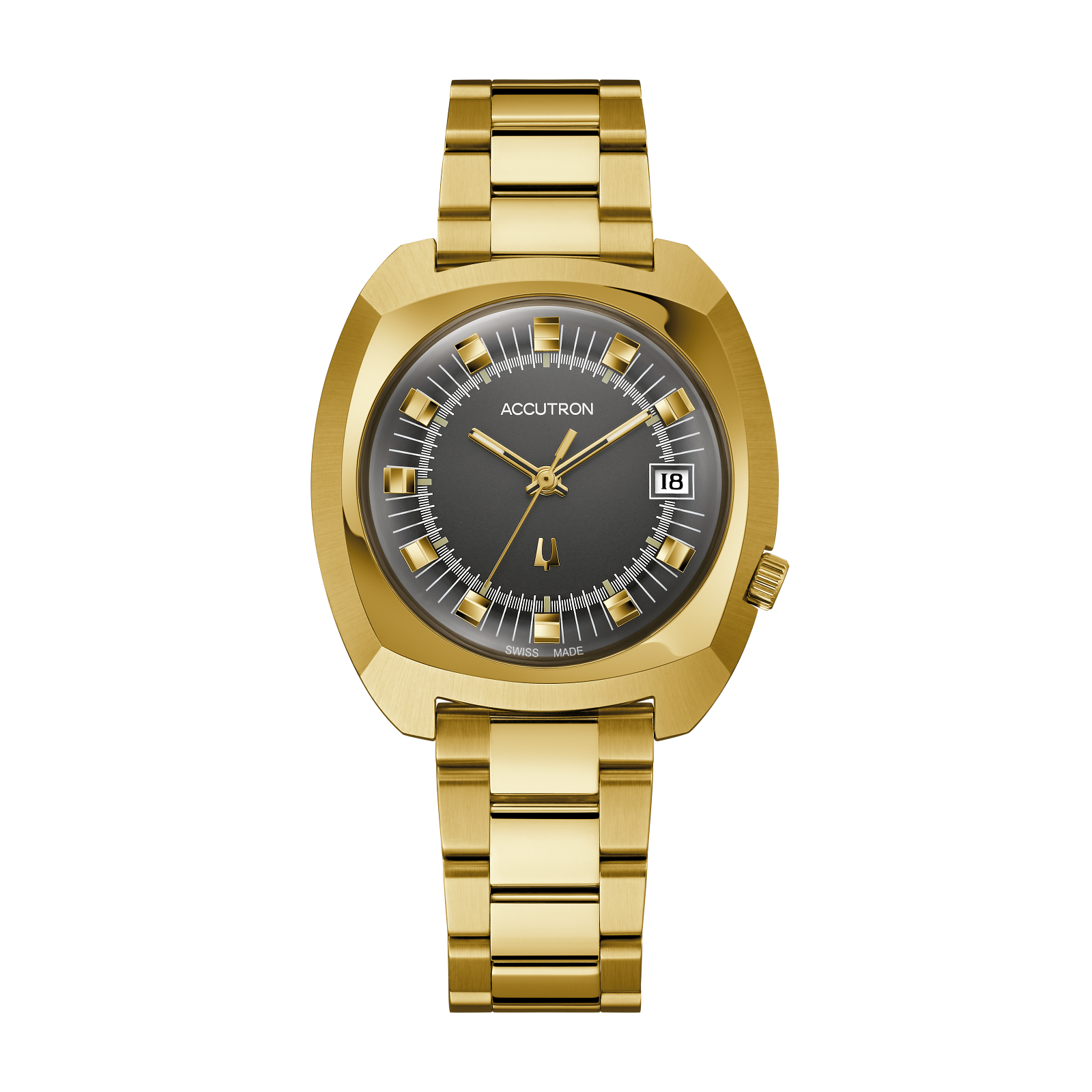 Accutron Stainless Steel Electrostatic Mens Watch 2SW7B001