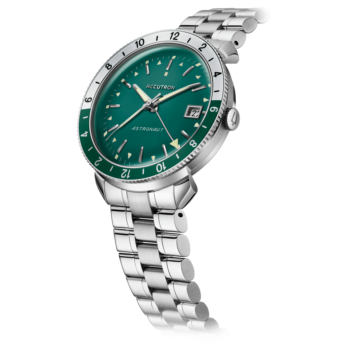 Accutron Stainless Steel Electrostatic Mens Watch 26B205