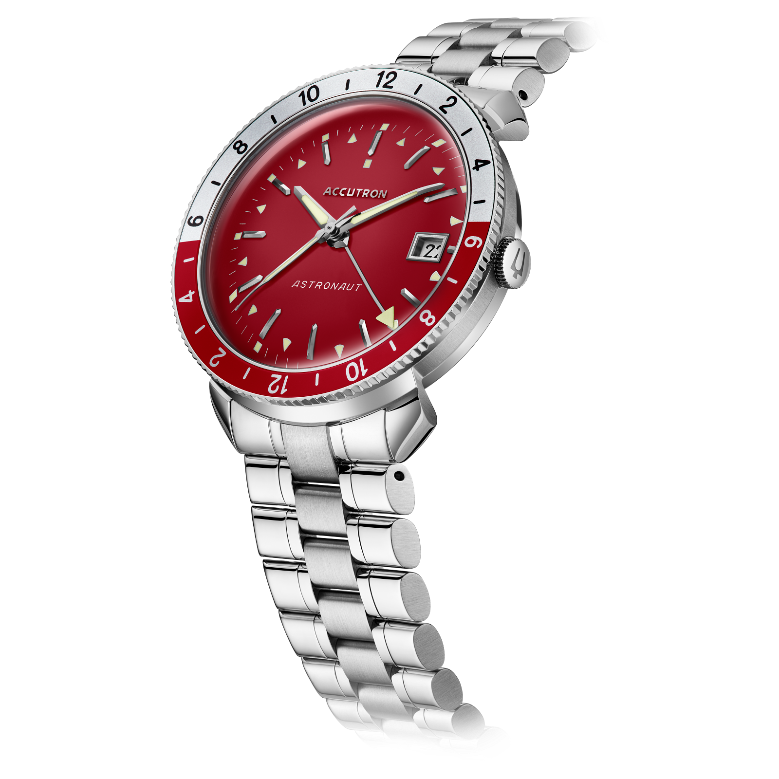 Accutron Stainless Steel Electrostatic Mens Watch 26B206
