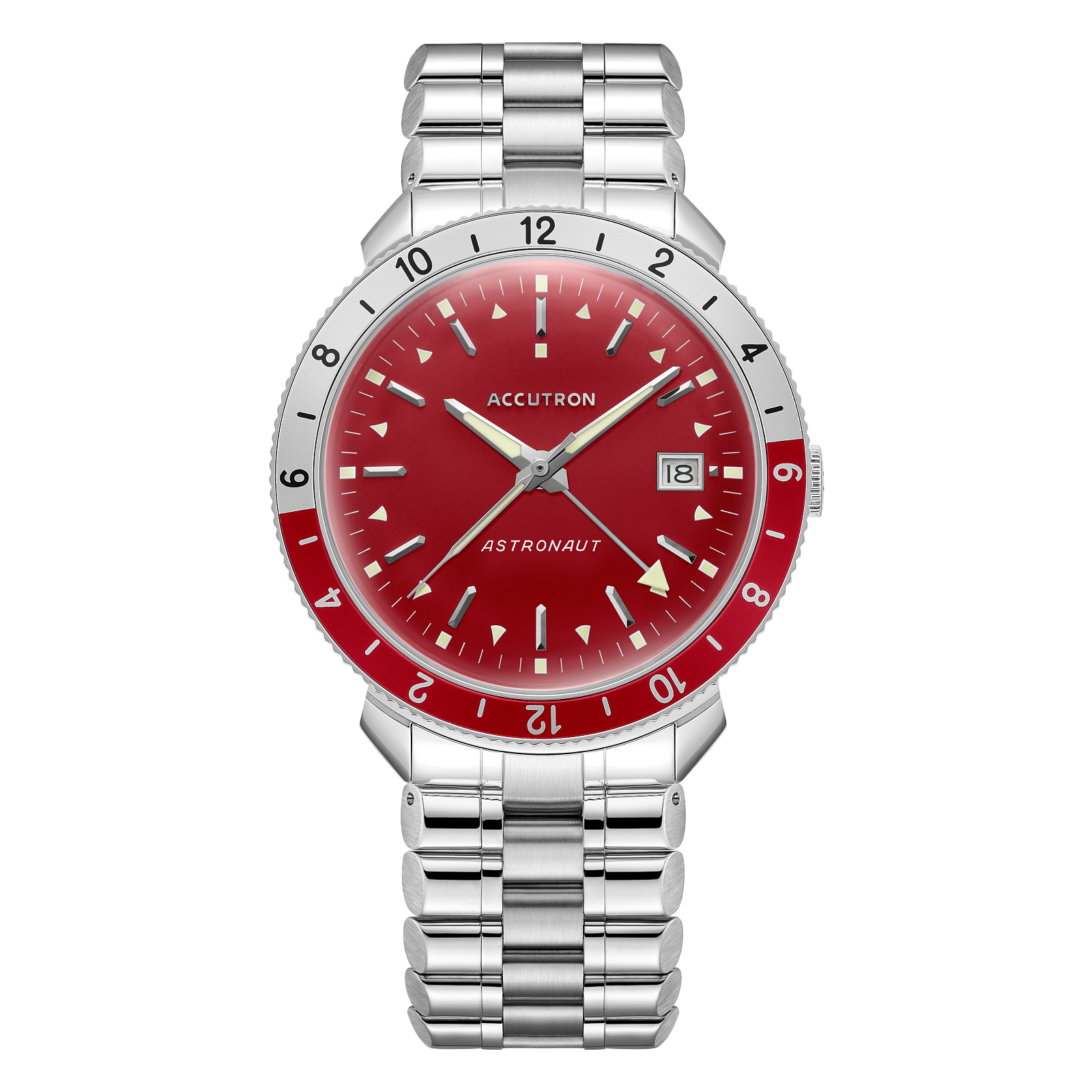 Accutron Stainless Steel Electrostatic Mens Watch 26B206