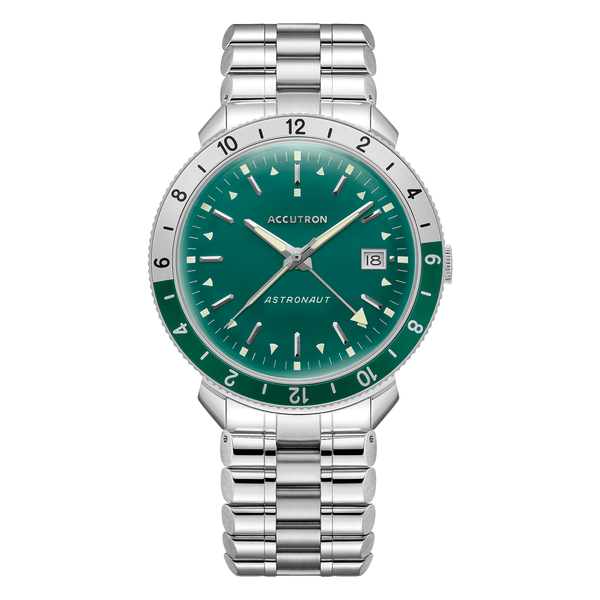 Accutron Stainless Steel Electrostatic Mens Watch 26B205