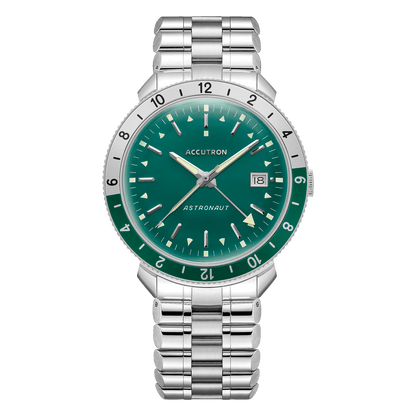Accutron Stainless Steel Electrostatic Mens Watch 26B205