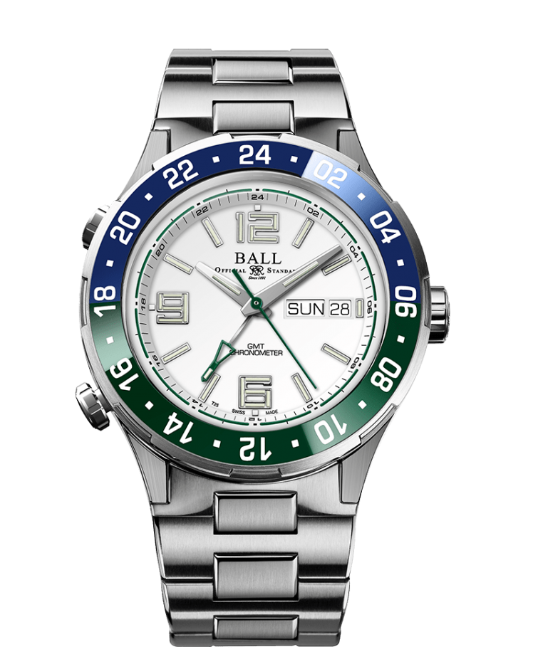 Ball Roadmaster Marine GMT (40mm) Watch DG3030B-S9CJ-WH