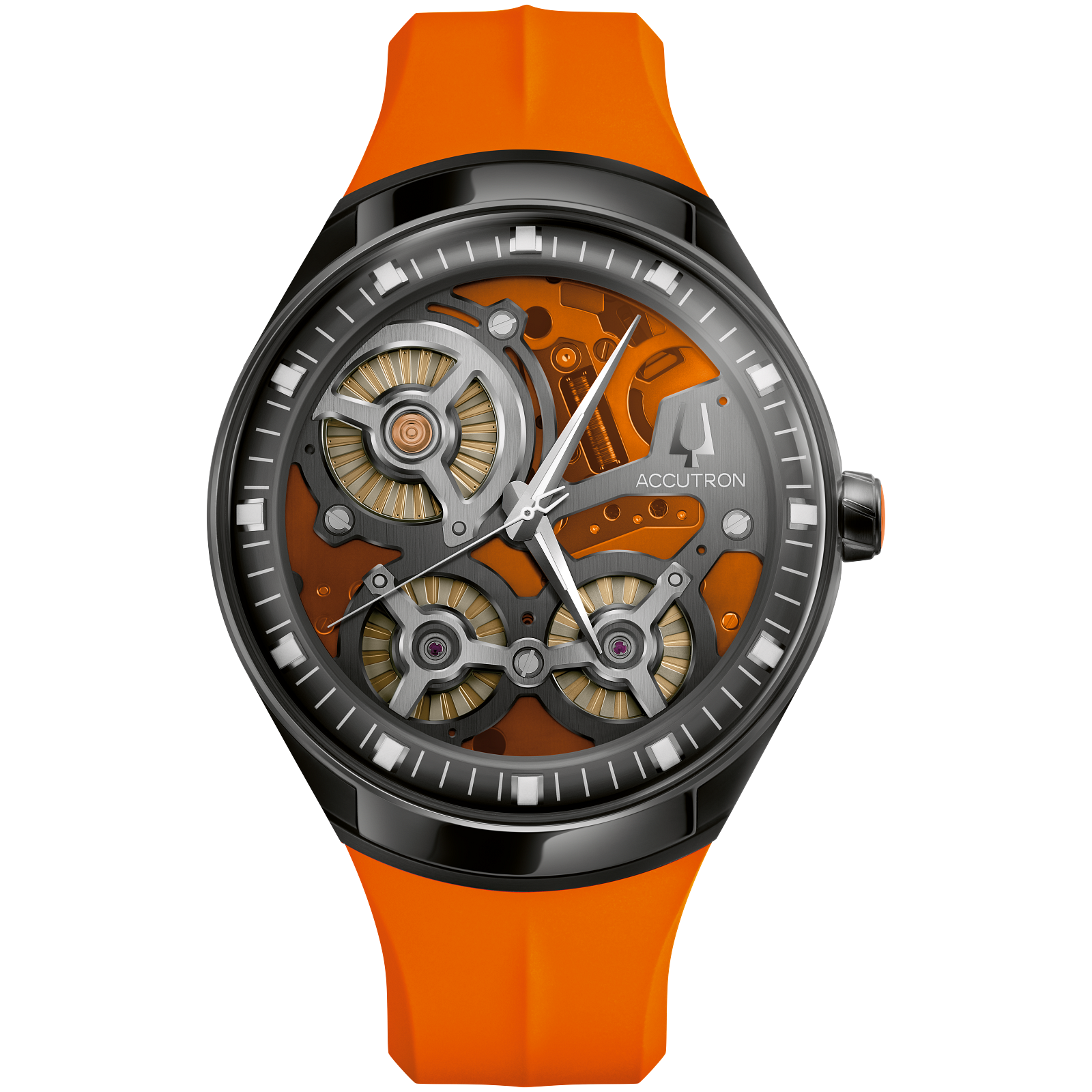 Accutron Stainless Steel Electrostatic Mens Watch 28A205