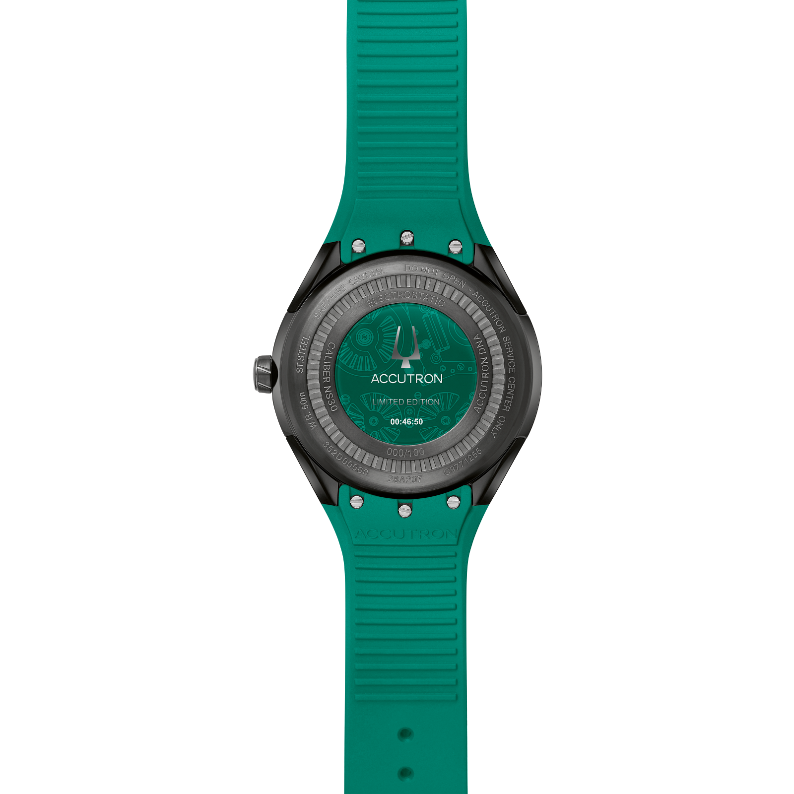 Accutron Stainless Steel Electrostatic Mens Watch 28A207