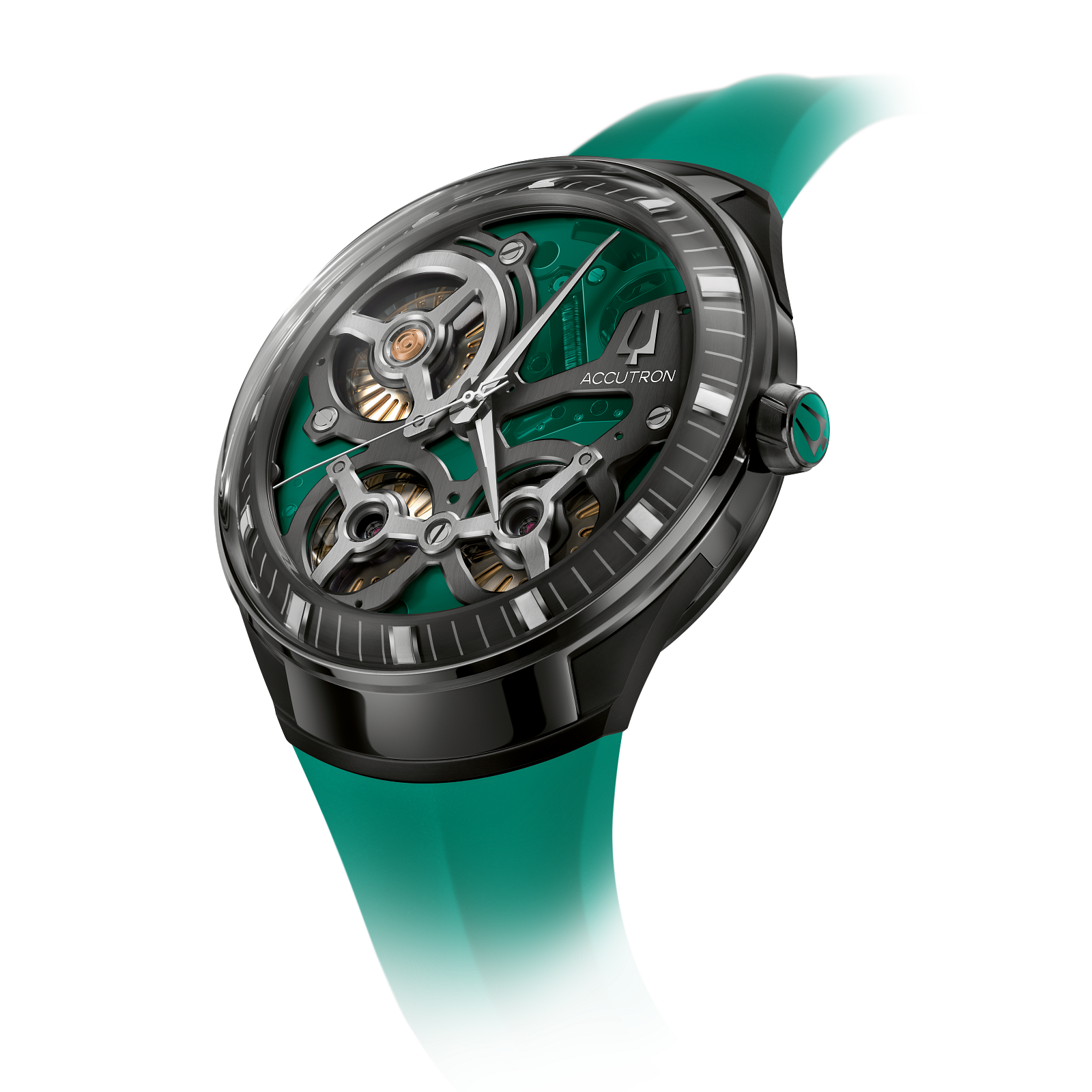 Accutron Stainless Steel Electrostatic Mens Watch 28A207