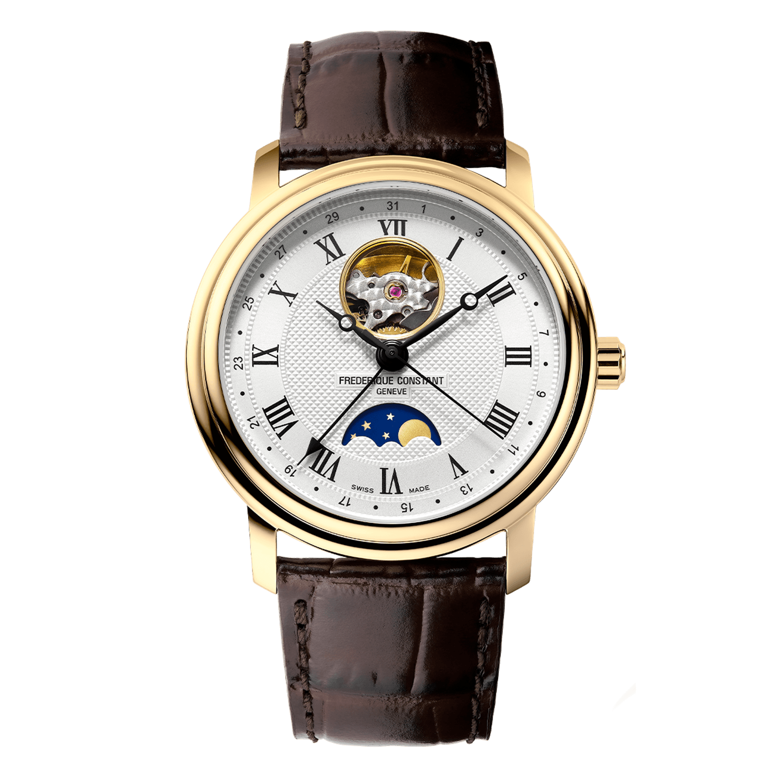 Heart Beat Moonphase Date FC-335MC4P5