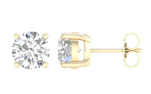 14K 3.00CT Certified Lab Grown Diamond Earrings ( IGI Certified ) 64510