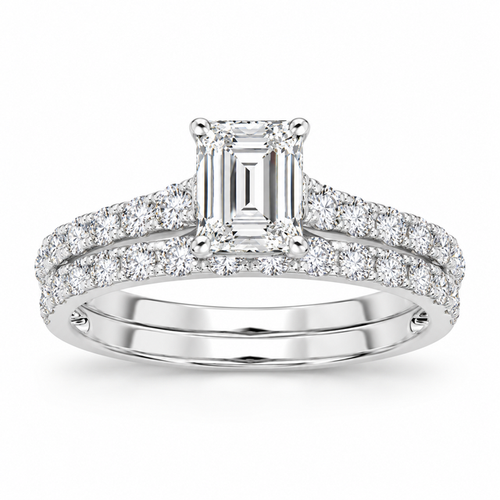 Certified Lab Grown 14K 2.00CT Diamond Bridal Ring 65753