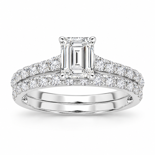 Certified Lab Grown 14K 2.00CT Diamond Bridal Ring 65753