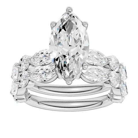 14K 4.00 CT Lab Grown Diamond Bridal Set 71414