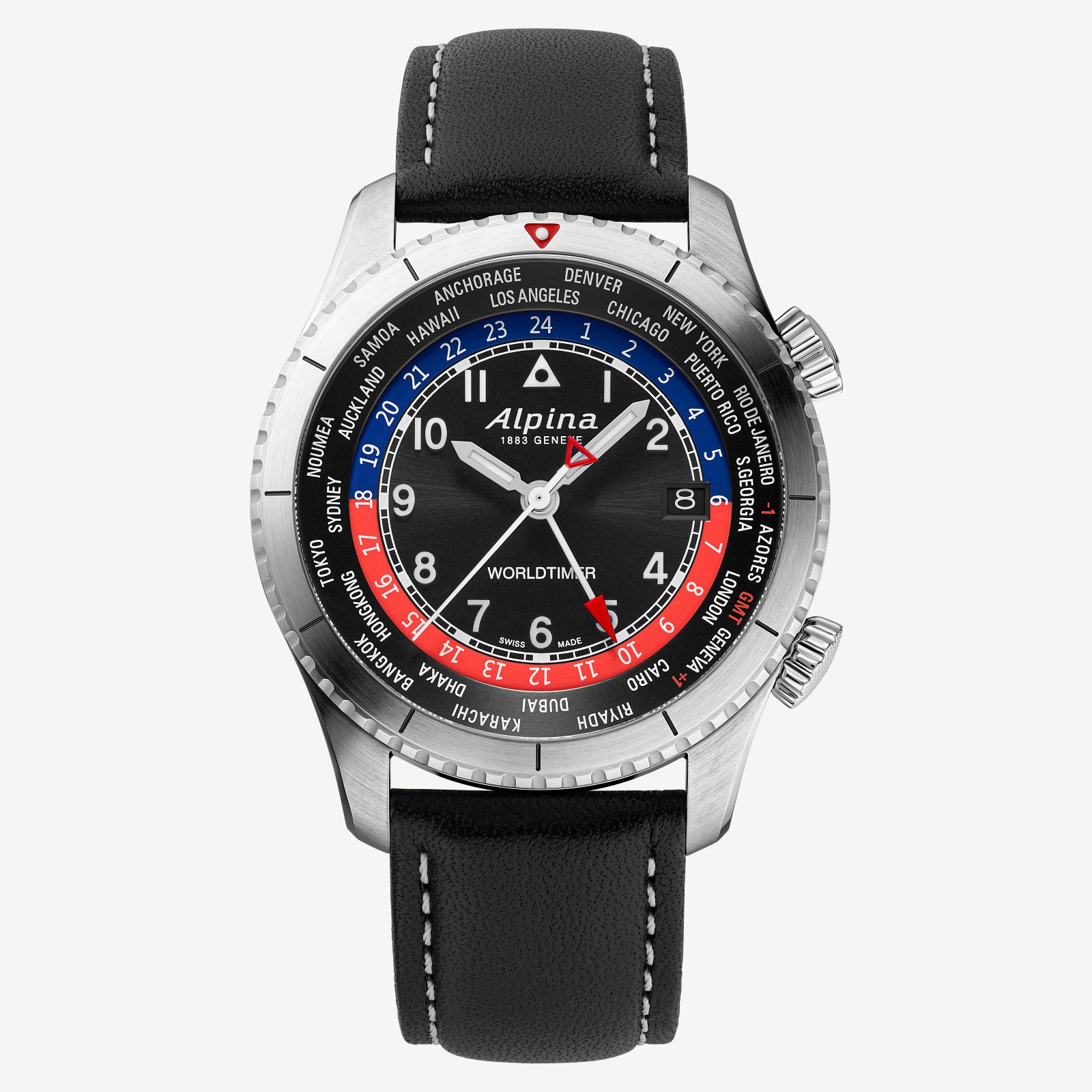 Pilot Quartz Worldtimer Watch AL-255BRB4S26