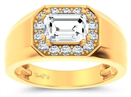 14K 1.98CT Certified Lab Grown Mens Ring 67465