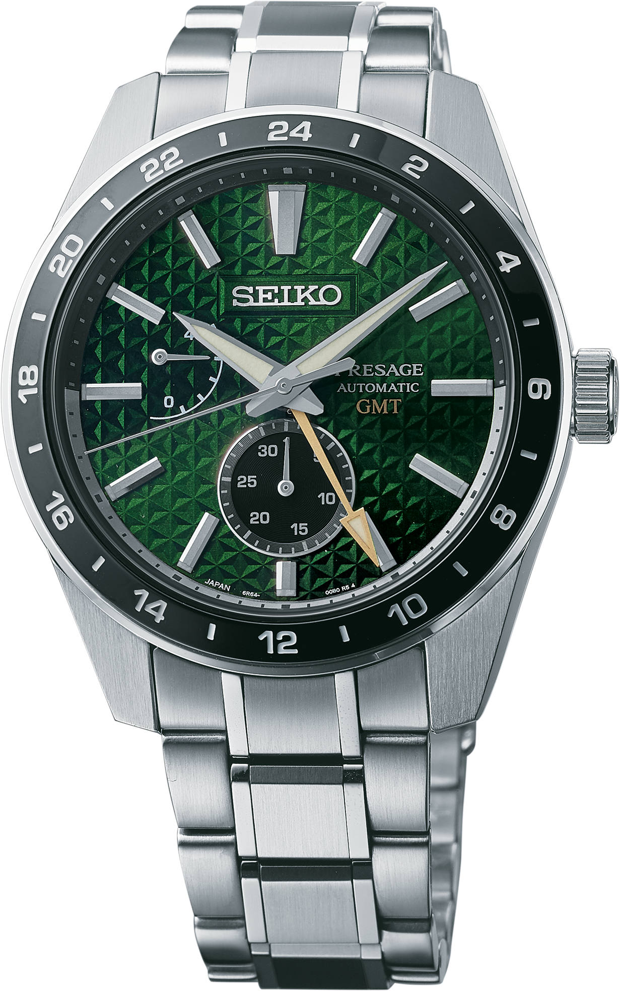 SEIKO LUXE PRESAGE SHARP EDGED SERIES GMT SPB219