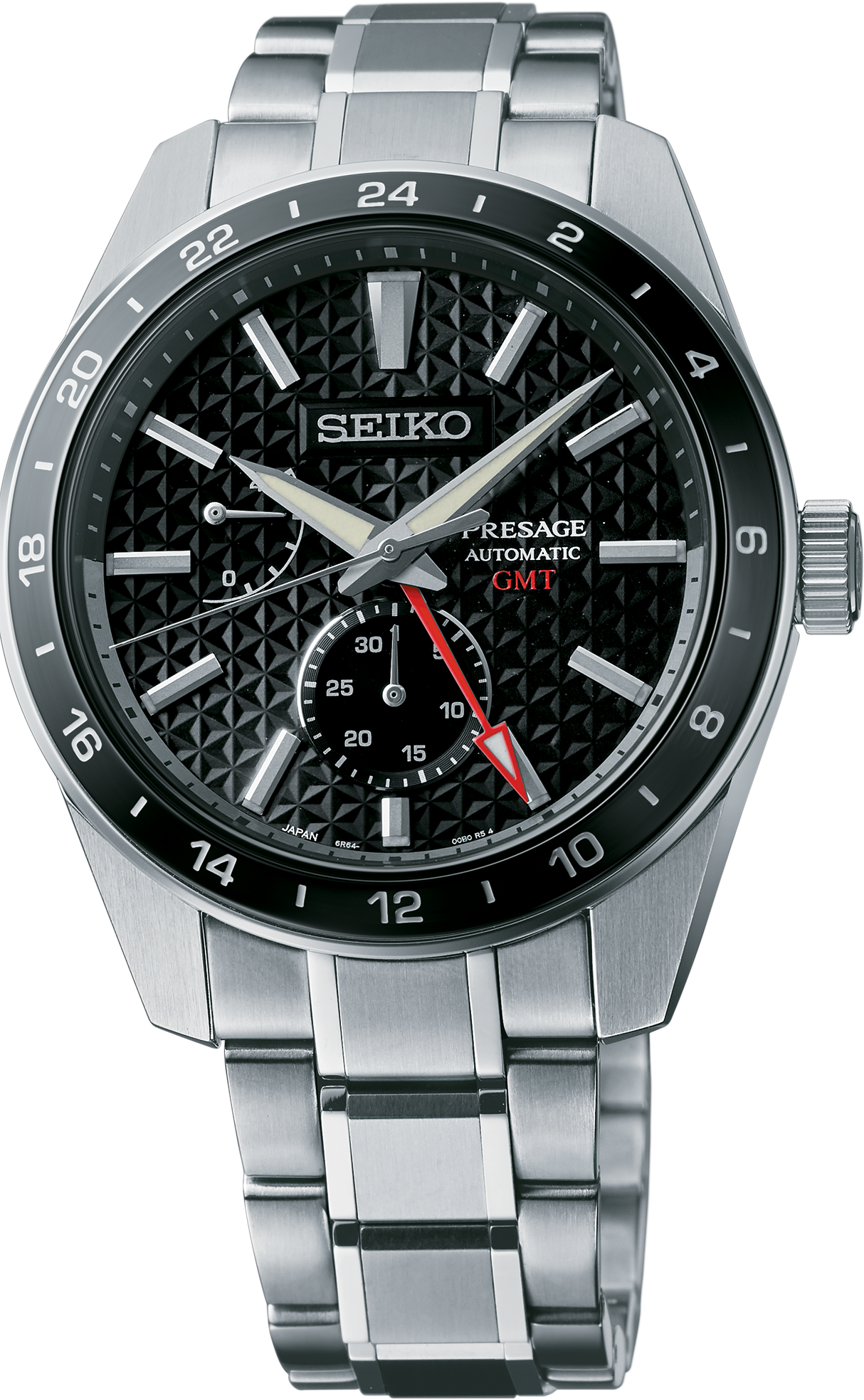 SEIKO LUXE PRESAGE SHARP EDGED SERIES GMT SPB221