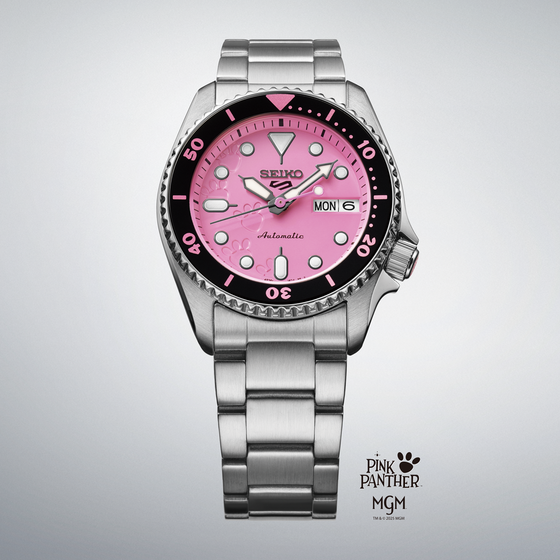Seiko 5 Sports Pink Panther Limited Edition Watch SRPM07
