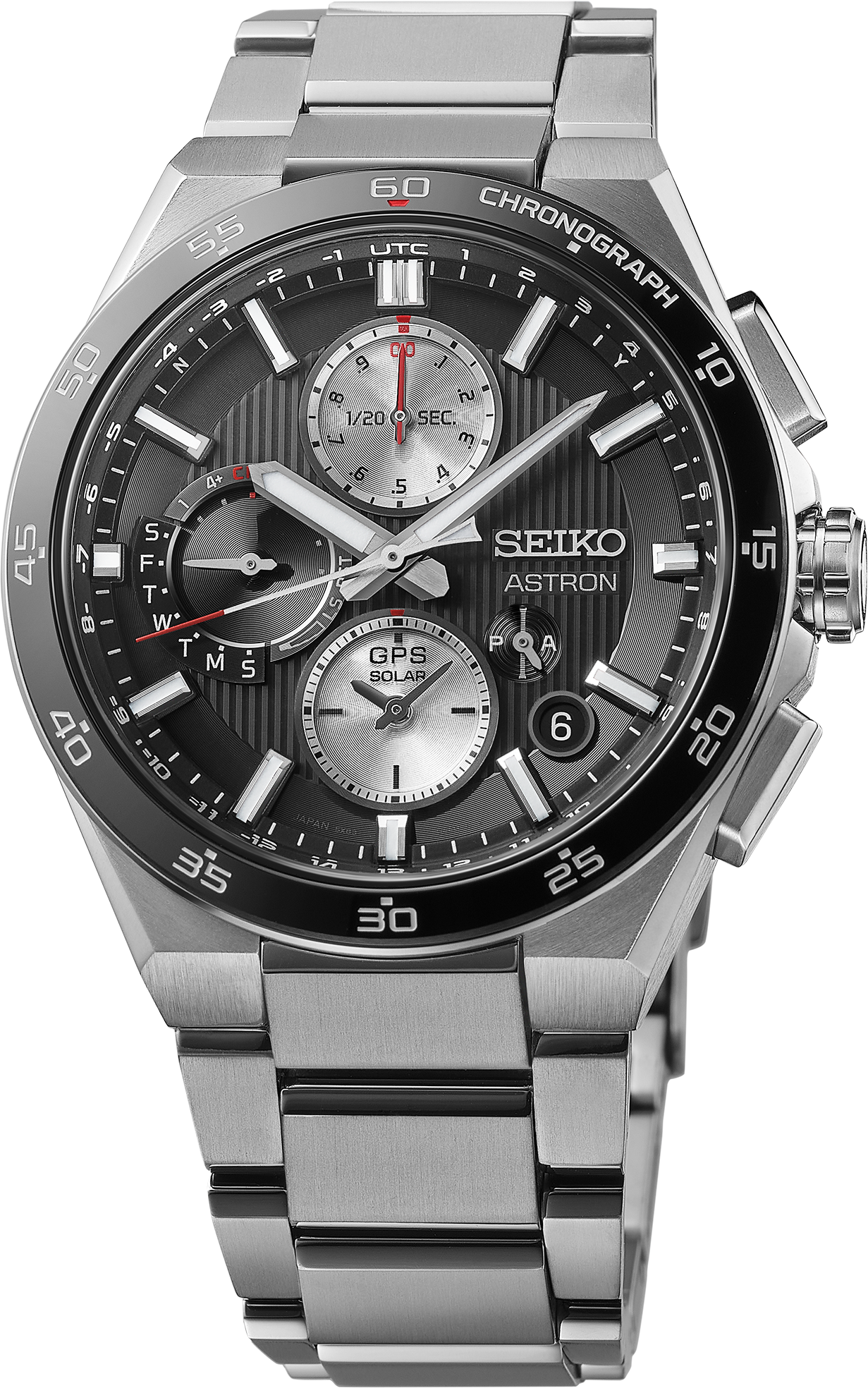 SEIKO LUXE ASTRON GPS SOLAR DUAL-TIME CHRONOGRAGH SSH151