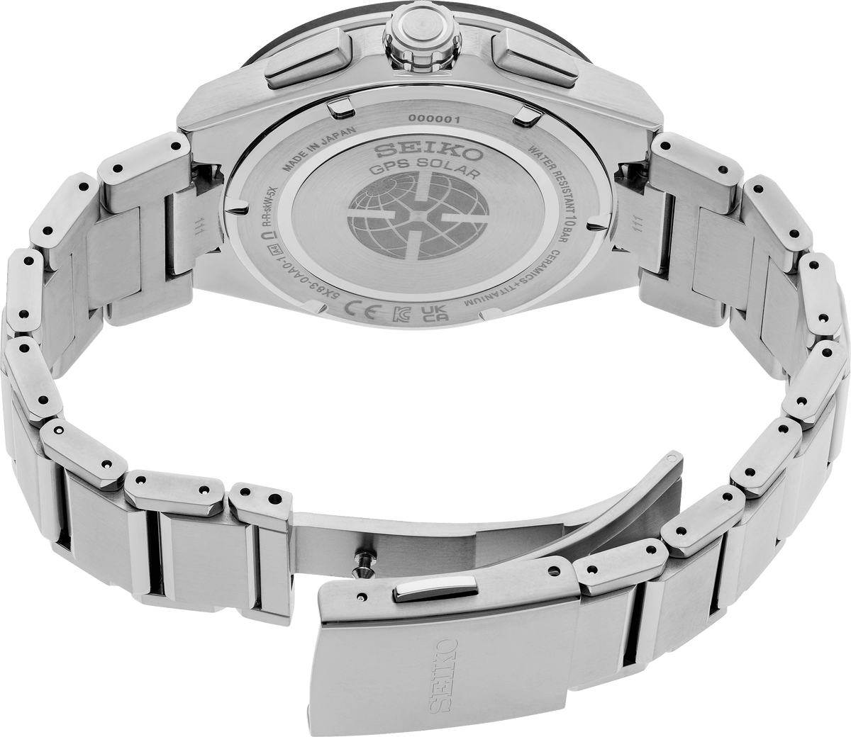 SEIKO LUXE ASTRON GPS SOLAR DUAL-TIME CHRONOGRAGH SSH153