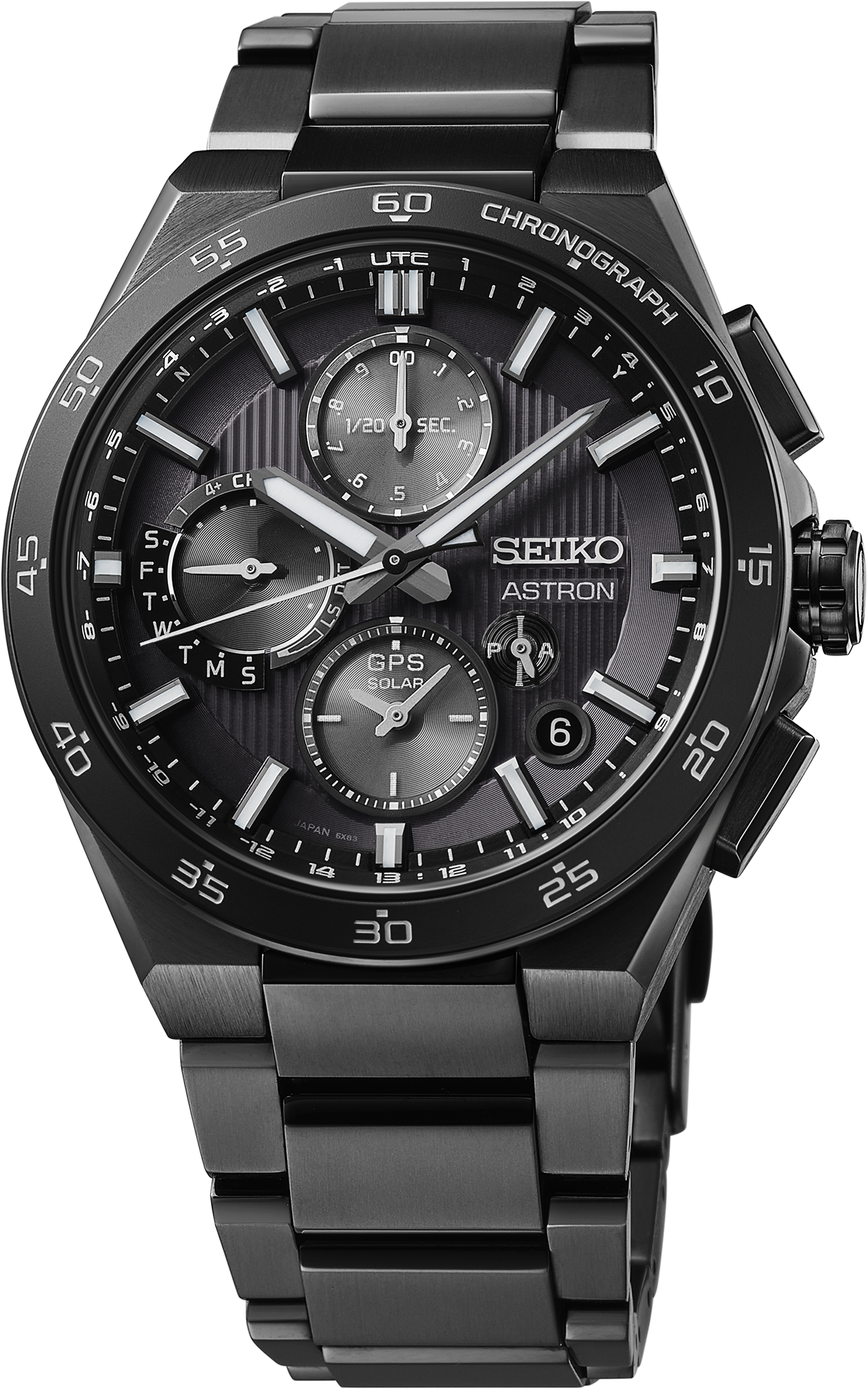 SEIKO LUXE ASTRON GPS SOLAR DUAL-TIME CHRONOGRAGH SSH155