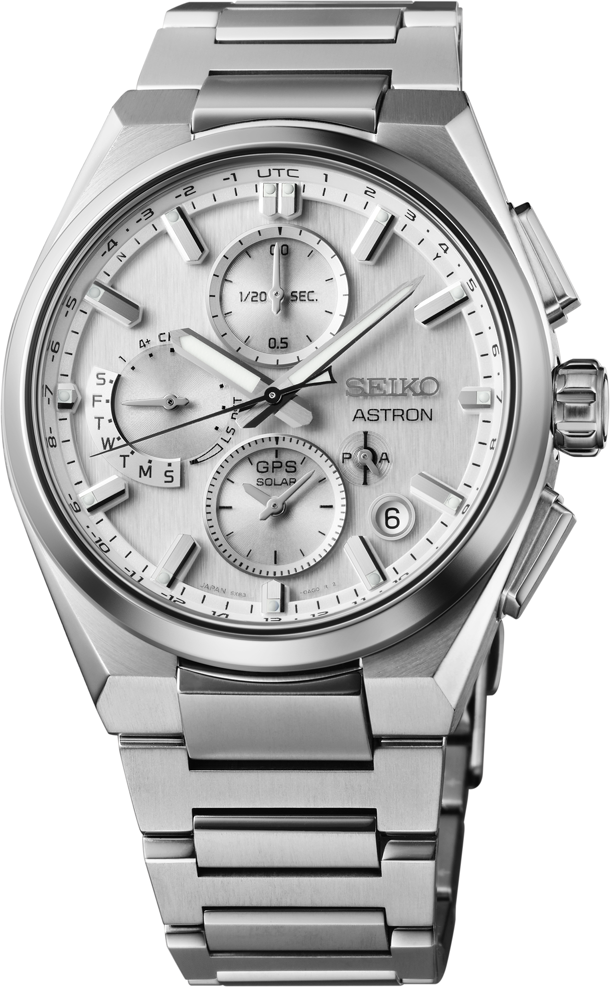 SEIKO LUXE ASTRON GPS SOLAR DUAL-TIME CHRONOGRAPH SSH159