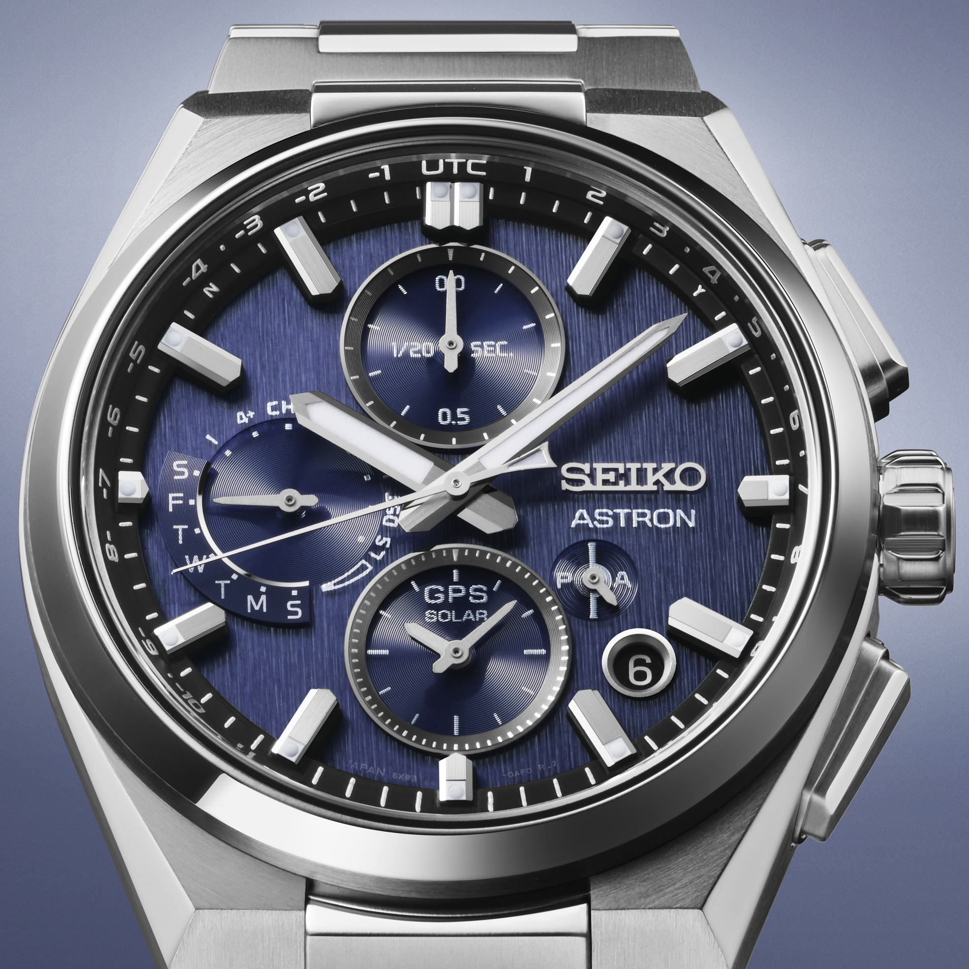 SEIKO LUXE ASTRON GPS SOLAR DUAL-TIME CHRONOGRAPH SSH161