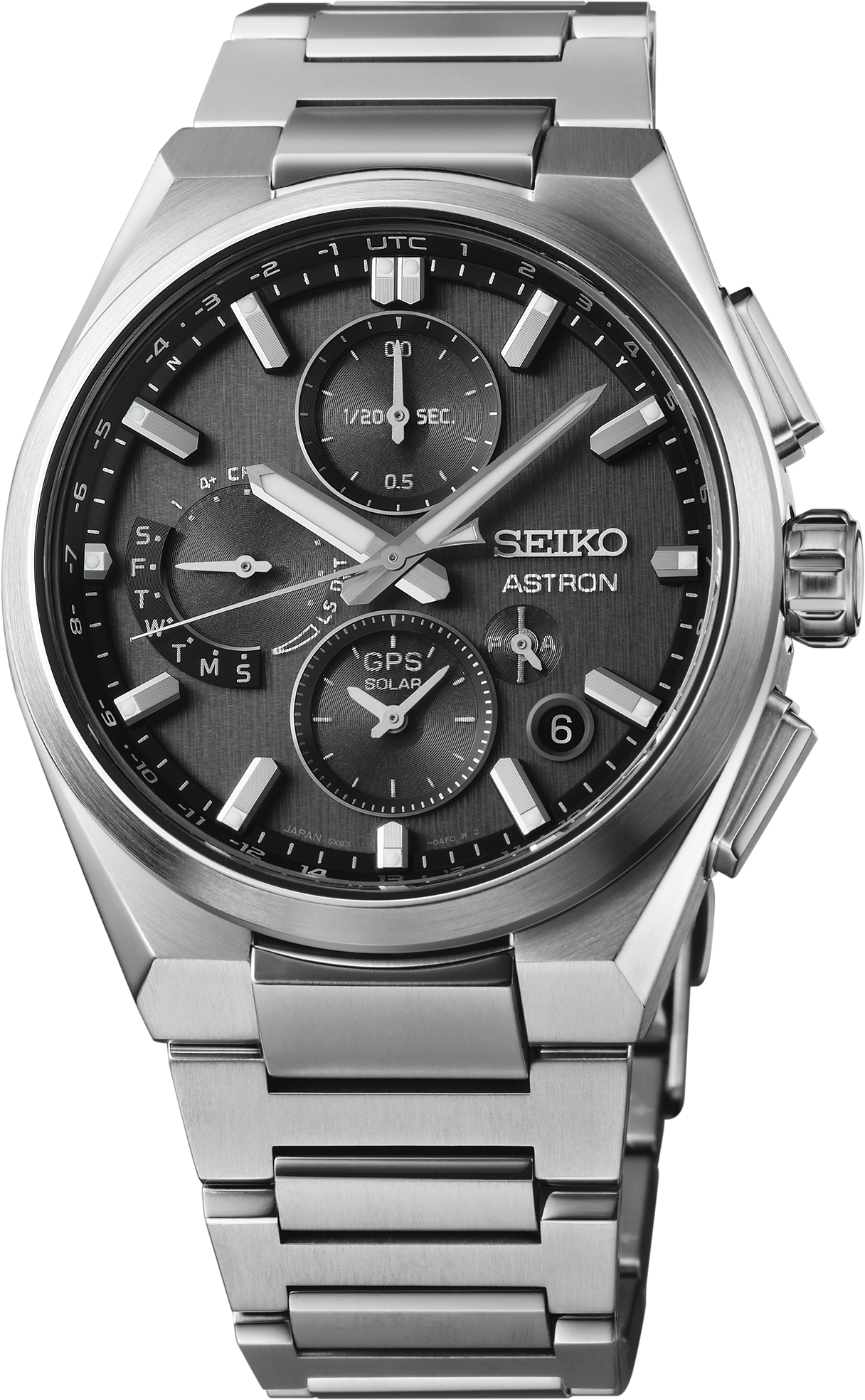 SEIKO LUXE ASTRON GPS SOLAR DUAL-TIME CHRONOGRAPH SSH163