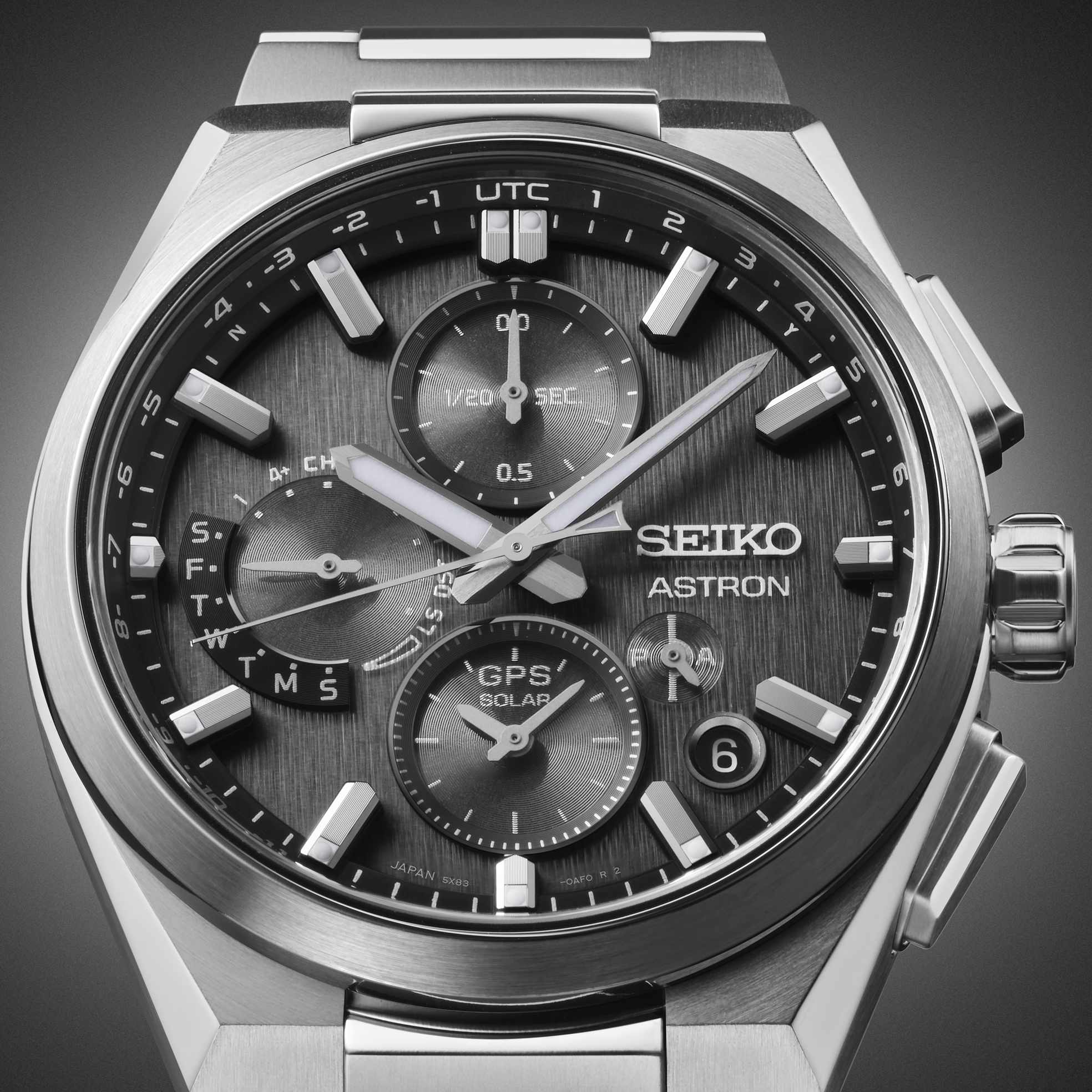 SEIKO LUXE ASTRON GPS SOLAR DUAL-TIME CHRONOGRAPH SSH163