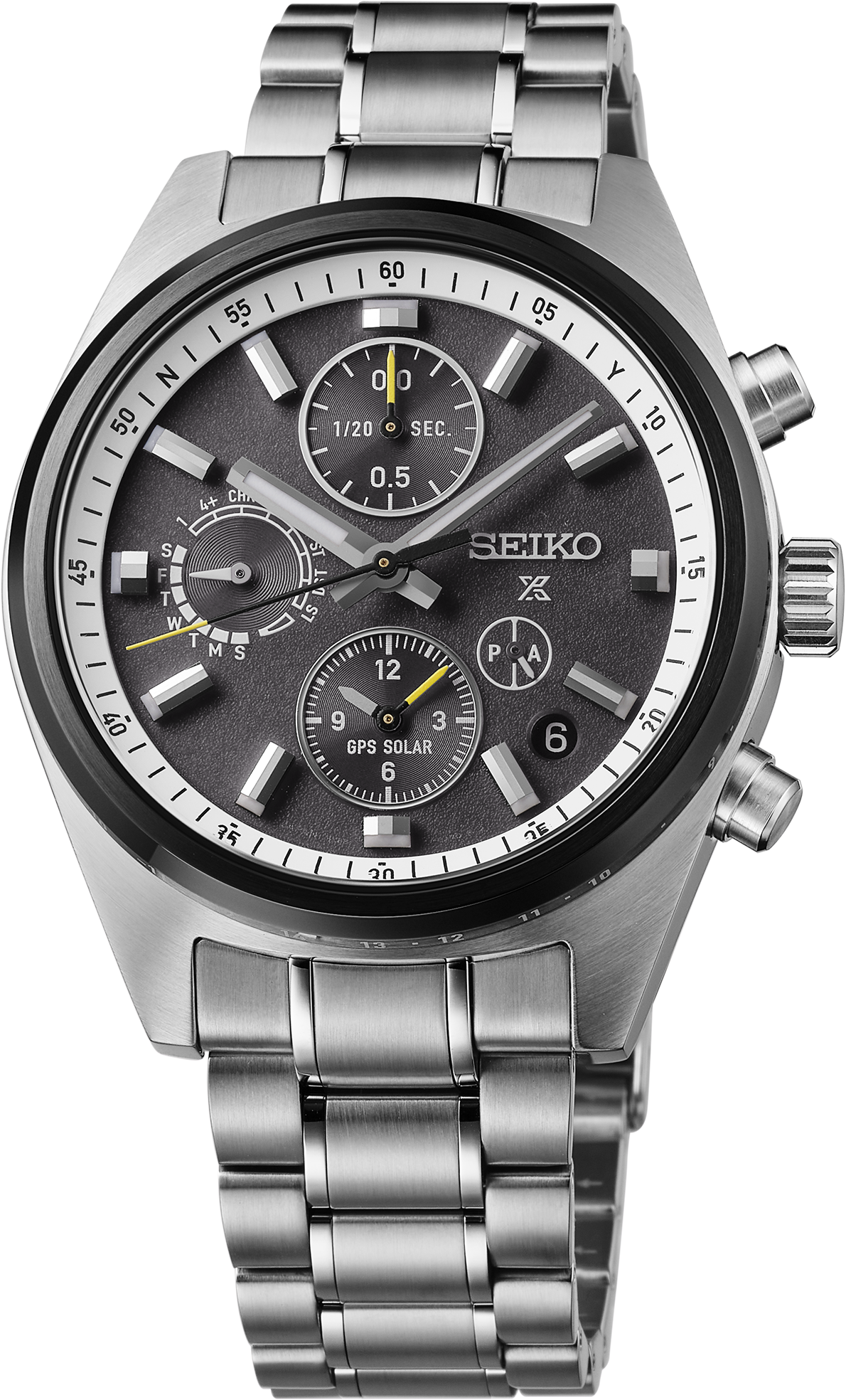 SEIKO LUXE PROSPEX SPEEDTIMER GPS SOLAR DUAL-TIME CHRONOGRAPH SSH167