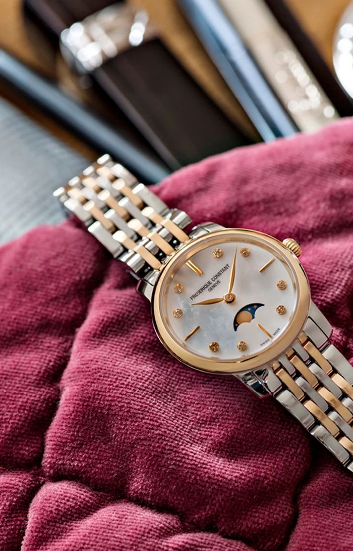 Slimline Ladies Moonphase FC-206MPWD1S2B