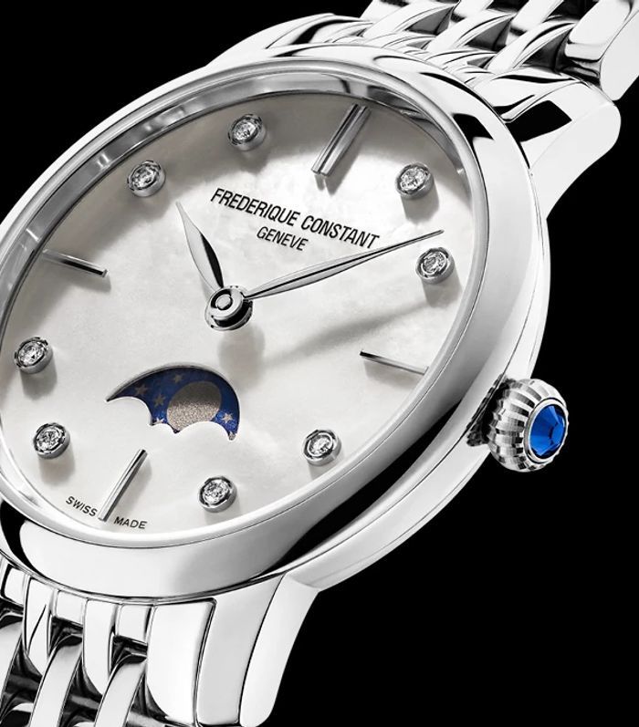 Slimline Ladies Moonphase FC-206MPWD1S6B